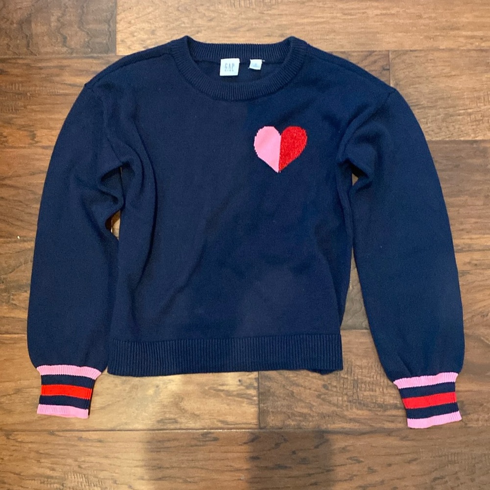 Gap girls, heart sweater size M (8)